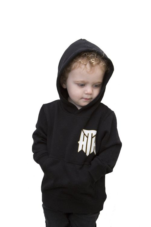 Block Text Kids Black Hoodie by Hilltop Hoods